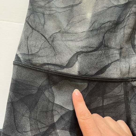 Lululemon Wunder Under Pant Size 6 Midnight Tulle Multi Black - Picture 9 of 10